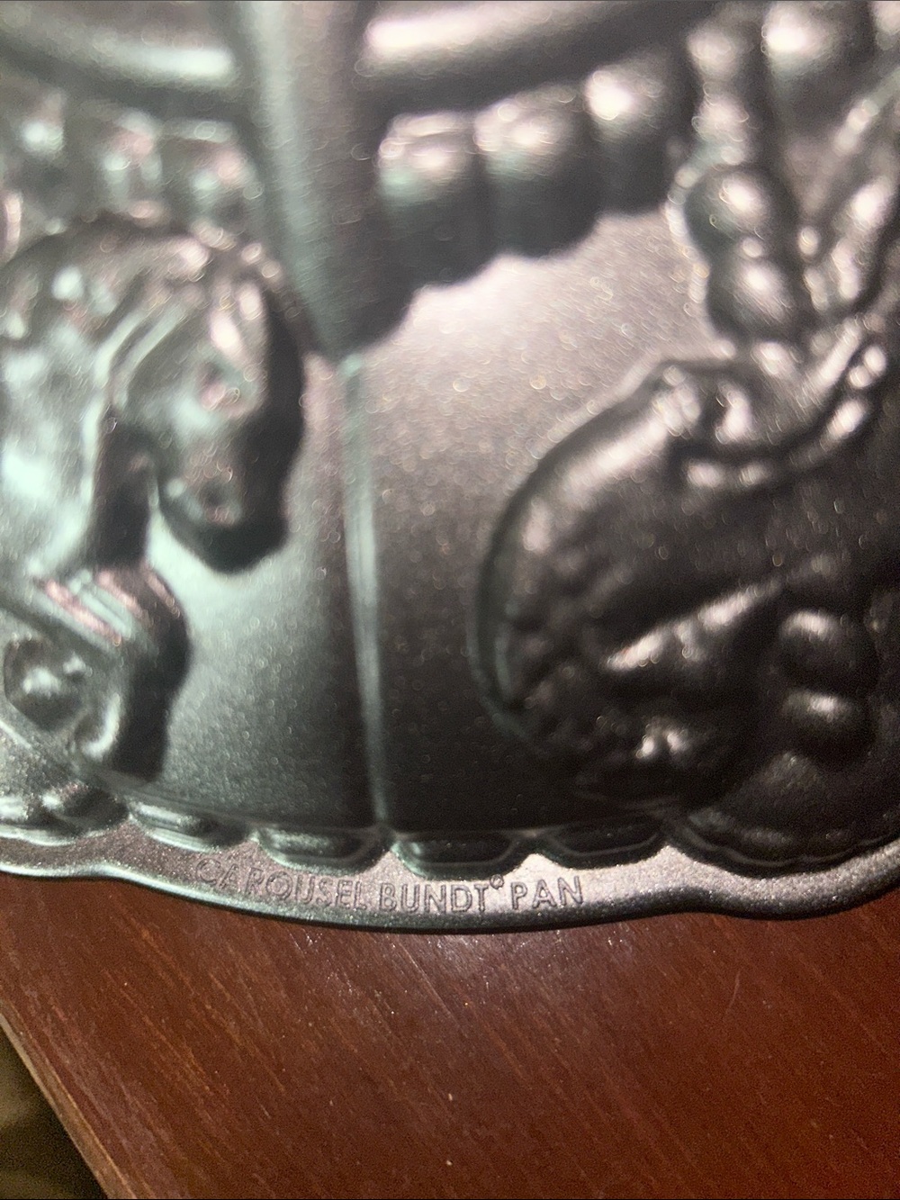 Nordic Ware Black Metallic Carousel Bundt Pan – Decorative Cast Cake Mold - Picture 5 of 8
